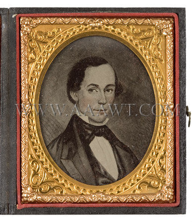 Folk Portrait Of A Gentleman
Probably a Miniature
Circa 1845, entire view
